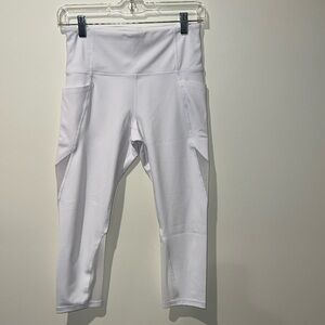 Athleta white leggings size small